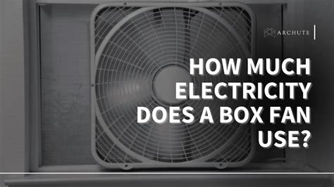 how much electricity does box fan use|most energy efficient box fans.